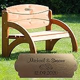 Amazon.de: Hochzeitsbank mit Gravur (Kirsche, Kutsche), Hochzeit, zum
