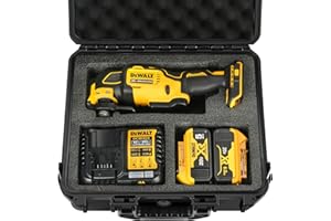LOTOCASE Case for Dewalt Oscillating Multi Tool - Waterproof Hard Tool Box for Dewalt Multi-Tool: DCS356B | DCS354B | DCS353B, Power Tool Kit Bag for Dewalt 20V Max Oscillating Tool/Battery/Charger (Case Only)