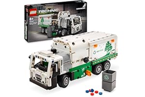 LEGO Technic Śmieciarka Mack LR Electric, Ciężarówka do Zbudowania dla Dzieci, Zabawka Edukacyjna "Jak Segregować Śmieci", Pobudzająca Wyobraźnię, Prezent dla 9-latka, Chłopca i Dziewczynki, 42167