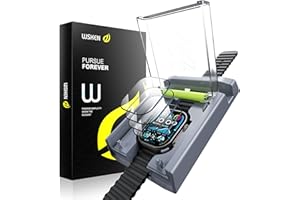 WSKEN 4 Pack Screen Protector for Apple Watch Series Ultra 3/2/Ultra 49mm - [Auto Align Box] [100％ Zero Bubble] Full Coverage 9H+ HD Tempered Glass iWatch Accessories,Anti Fingerprint,Anti Scratch