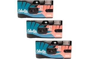 Celestiaprix Cámara de un Solo Uso 27 exposiciones con Flash Pack de 3