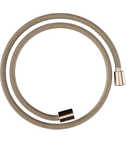 Villeroy & Boch Universele doucheslang voor douche, flexibele doucheslang met bescherming tegen verdraaiing, doucheslang voor douche en badkuip, knikbestendig, 1,20 m, geborsteld nikkel mat