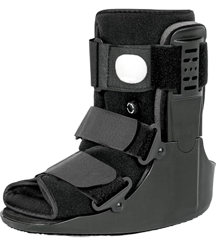 DARCO Medizinischer Schutzstiefel – Stabilisierender Schuh Für Post-OP, Wunden & Geschwüre, Druckentlastend, Wasserabweisend, CE-Klasse 1, Für Linken/rechten Fuß, Unisex, Schwarz