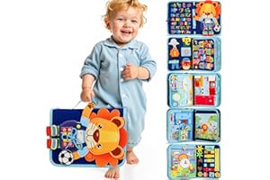 Gontence Busy Board for Toddlers - Toys for 2 3 4 Year Old Boys - Montessori Toys for 1 Year Old - Sensory Toys Toddler Travel Toys - Boy Gifts