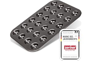 Zenker Backform für 24 Husarenkrapfen & Engelsaugen, beschichtetes Backblech (38 x 27 cm), für leckere Kekse mit Füllung, Keks-Backform, Menge: 1 Stück