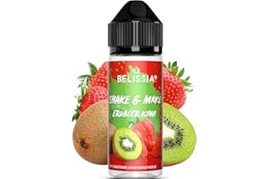 ‎BELISSIA Belissia Shake and Make - Erdbeer-Kiwi - Hochdosiertes Lebensmittel Aroma 10ml mit praktischer Schüttelflasche zum mischen. Für Lebensmittel, Kochen, Backen, Hobby, Raumerfrischung uvm.