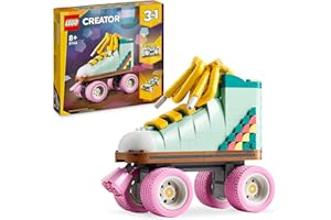 LEGO Creator 3 in 1 Pattino a Rotelle Retrò Giocattolo - Si Trasforma in un Mini Skateboard o in una Radio Boom Box - Regalo Creativo per Bambine e Bambini da 8 Anni in su - 31148