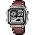 Casio Watch: Red AE-1200WHL-5AVDF