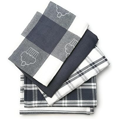 4 Strofinacci In Cotone 35x35 Cm – Morbidi, Struttura A Nido D'ape, Assorbenti, Lavabili In Lavatrice, Colori Assortiti