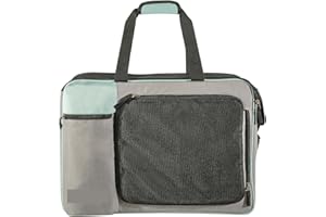 Annitaño - Premium Hundeflugtasche 55x40x23 cm - PET EUWI - Wasserdicht und belastbar bis 12 kg - Komfortable Reise-Tragetasche für Hunde