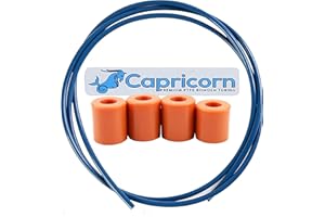 ICKIYA Capricorn Bowden Tube en PTFE 1 m Série XS 1,75 mm Filament avec imprimante 3D Pièces Heatbed Parts Silicone Leveling Solid Bed Mount for Ender 3 V2/Ender 3 Pro/Ender 3 Neo/Ender 3 Max/Ender 5/CR