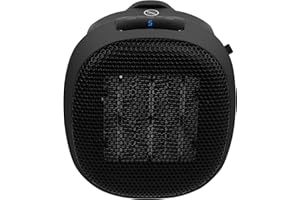 Russell Hobbs RHPH7001 700W Compact Portable Black Ceramic Plug in Fan Heater in Black with 2 Heat Settings & Overheat Protection, 10m2 Room Size, 2 Year Guarantee