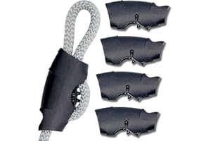 ‎TOLDORO Toldoro Seilklemme Super Sharky 4 Stück 6mm / Klemmen zur Befestigung von Seilen und Tauwerk für Sonnensegel oder Segelboote/Tauwerkklemme aus Kunststoff für schnelle Befestigung