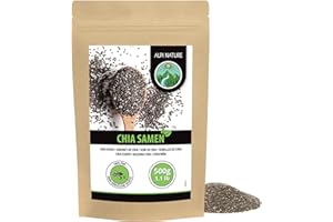 Alpi Nature Semillas de Chía 500g, Chia Semillas Enteras para Batidos, Yogur y Muesli