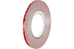 Dpm Tapes - 3M VHB LSE-110WF Dubbelhäftande Akrylskumtejp för Plast och Ytor med Låg Ytenergi, Vit, 1,1 mm, 5 mm x 3 m
