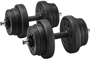 SONGMICS hantlar, hantlar, set om 2, för män och kvinnor, fitness, tyngdlyftning för hemmet, gym