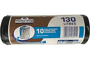 dart france Pack de 10 Sacs Poubelles 130 L