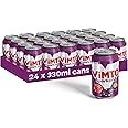 Vimto Original Real Fruit Juice, Blackcurrant, Grape, Raspberry, Fizzy Fruity Soft Drink Multipack Cans 24 X 330Ml