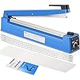 Heat Sealer, Plastic Bag Sealer, Impulse Heat Sealer, Tabletop Impulse Sealer, Manual Bags Sealer, Heat Sealing Machine,for Plastic Bags PE PP Bags & 5 Extra Replace Element Grip (400mm)