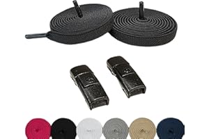 YC YOU CATCH PACK 2 PARES Cordones Elasticos Zapatillas Deporte. Cordones Sin Atar,Sin Nudo.Para Niños y Adultos.Atacadores Elasticos Fija,Ajusta y Olvidate.