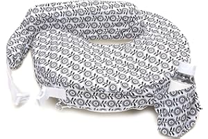 My Brest Friend Original Nursing Pillow for Breastfeeding, Nursing and Posture Support with Pocket and Removable Slipcover, Midnight Poppy