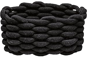 Kleine Wolke Fellone kosz, czarny, długość 14 cm, szerokość 19 cm, wysokość 10 cm