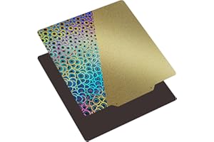TIOPY Kaleidoscope PEY+Textured PEI - Placa de impresión PEI 235 x 235 mm, Holographic cama de presión magnética de acero de resorte, placa de PET suave de doble cara para Ender 3/3 Pro/Ender 3 Neo
