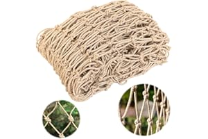 Lets Joy Siatka podtrzymująca rośliny, 2 m x 5 m, siatka na rośliny pnące, siatka jutowa do pnących roślin, naturalna kompostowalna do ogrodu jutowego, biodegradowalna