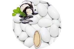 EinsSein 0,5kg Peladillas de Chocolate boda Stracciatella blanco mate peladilla almendra bautizo bautizos grageas comunion comunión niño baratas confeti Fiesta cumpleaños chocolate Evento