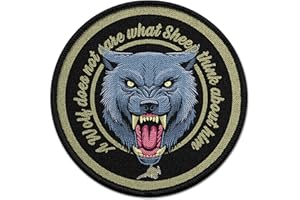 Copytec Patch EIN Wolf interessiert es Nicht was Schafe über ihn Denken Uniform #30982