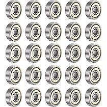 15 Cuscinetti A Sfera 625ZZ 5x16x5 Mm - Acciaio Carbonio Doppio Schermato Per Motori