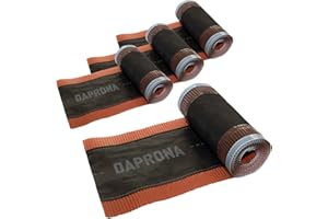 DAPRONA Bande de faîtage 4 rouleaux - 390mm x 5m rouge (RAL 8004) Epis de faîtage enroulé pour une couverture optimale de l'épi de faîtage, colle super butylique