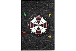 Veftsvy Dartboard-Wandschutz, Selbstklebende Dartscheiben Umrandung, Gespleißt, Filz-Wandfliesen, Kork-Dartboard-Rückseite