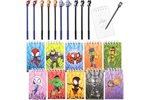 ‎YUMCUTE yumcute Anime Schreibwaren Set, 10 Pack Mini Cartoon Notizbücher mit Stiften Set, Mitgebsel Geburtstag für Kinder Party Geschenke Mitgebsel für Geburtstage, Goodie Bags & Schule Belohnungen