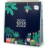 Boxclever Press Simply Study Desk Calendar 2021 2022. Freestanding Academic Calendar 2021-2022 runs Aug'21 - Jul'22. Stylish 