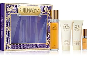 GEOFFREY BEENE Elizabeth Taylor Set White Diamonds, Eau de Toilette für Damen, blumiger Duft, Spray, reichhaltiger und luxuriöser Duft, basierend auf belebenden Noten