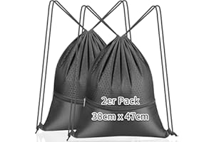KOOOGEAR 2 sacchetti da palestra 38 x 47 cm, con coulisse, sacca sportiva con chiusura lampo, per palestra, palestra, palestra, palestra, palestra, palestra, scuola, viaggi, nuoto, vacanze in
