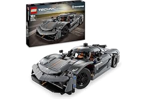 LEGO Technic Hypercar Koenigsegg Jesko Absolut Grigia, Modellino di Auto da Costruire, Macchina Giocattolo per Bambini e Bambine da 10 Anni, Idea Regalo per Fan delle Supercar e dei Veicoli 42173