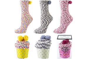 YSense Snug Donna Regalo Inverno Calze Calzini Natalizi Ragazza Cupcake Calzini Termici Divertenti Accessori