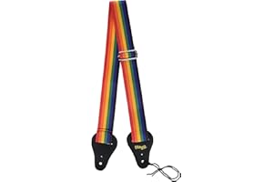 Stagg BJA018 Sangle de guitare arc-en-ciel - Nylon 11548