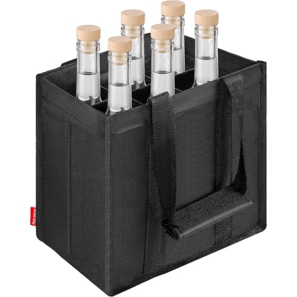 Tas voor 2 flessen wijn 'Let it wine