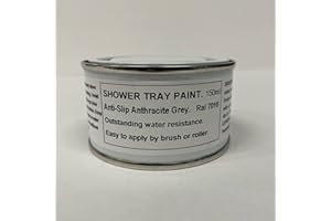 Fascinating Finishes Ltd 1 x 150ml Anthracite Grey - Ral 7016 - Anti Slip Shower Tray And Bath Base Paint