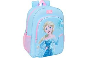 SAFTA FROZEN Plecak szkolny dla dzieci, plecak dziecięcy, plecak dziecięcy, odpowiedni do wózka, idealny dla dzieci w wieku szkolnym, wygodny i wszechstronny, jakość i wytrzymałość, 33 x 14 x 42 cm