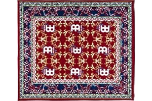 MEINL CYMBALS Meinl MDRS-OR - Alfombrilla para batería (tamaño pequeño, 1,6 x 1,4 m), color negro