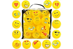 Youngever Lot de 60 balles en plastique anti-écrasement, couleurs vives, amusantes et éducatives