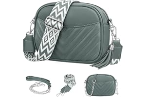 JUYANO Sac Bandoulière Femme Petit Sac a Main Bandoulieres Femmes PU Cuir Sac à Bandoulière avec 2 Amovible et Réglables Bandoulière