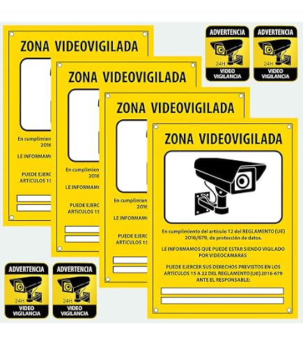 Calcomanía De Advertencia 'Cámara De Vigilancia' Para Coche – Vinilo PVC Resistente, Adhesión Fuerte, Ideal Para Disuadir Robos En Furgonetas, SUV O Camiones