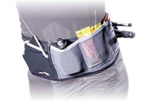 Nortec Trail Sensitive Made in Italy per Winter Running invernale su Ghiaccio e Neve, Cintura Elasticizzata per Corsa con Tasche