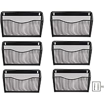 EasyPAG 3-delige Set A4 Mesh Wandorganizer - Hangende Muur Bestandhouder Voor Documenten, Tijdschriften En Post, Wit
