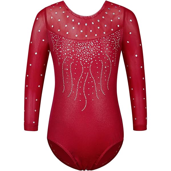 YUUMIN Combinaison De Danse à Paillettes Pour Filles Hip Hop Jazz